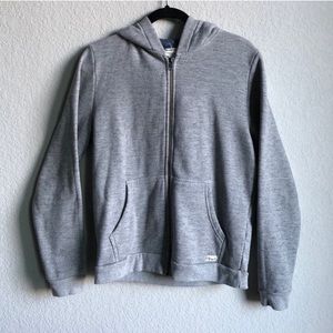 Mens Marine Layer Full Zip Fleece Lined Hoodie Sweatshirt Small Grey